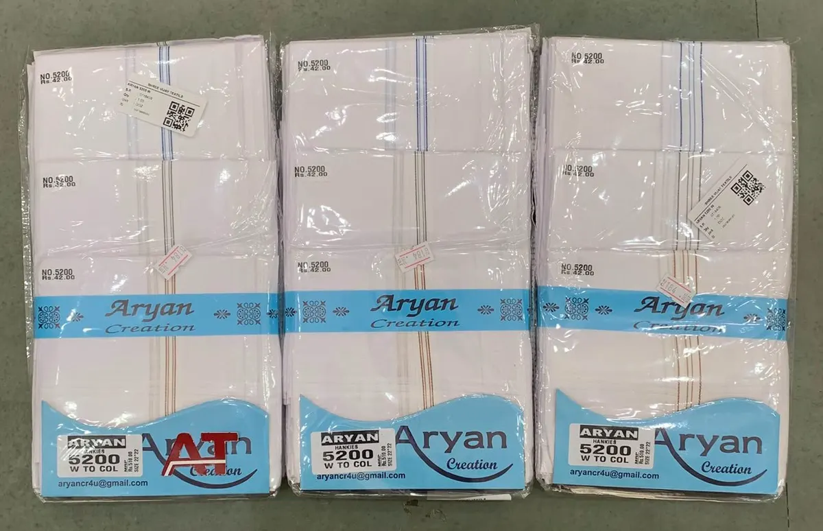 Aryan 5200 W/b — wholesale gents rumal 1, Apsara Textiles Itwari Nagpur