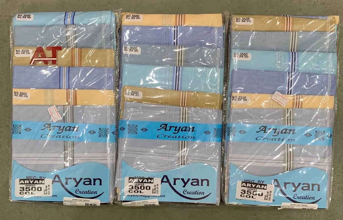 Aryan 3500 Col — wholesale gents rumal 1, Apsara Textiles Itwari Nagpur