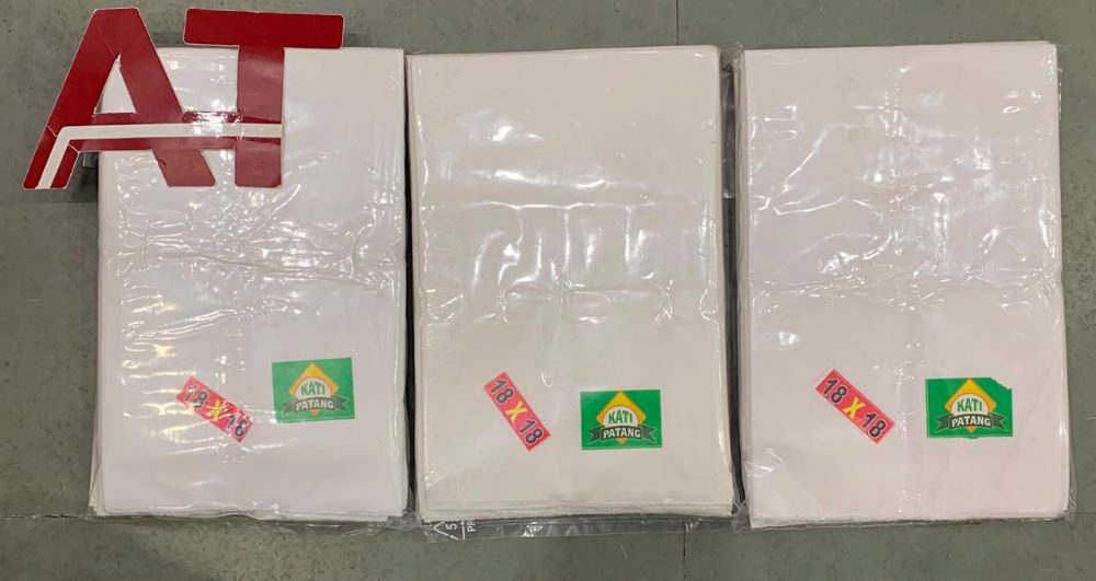 W W 18X18 — wholesale white rumal, Apsara Textiles Itwari Nagpur