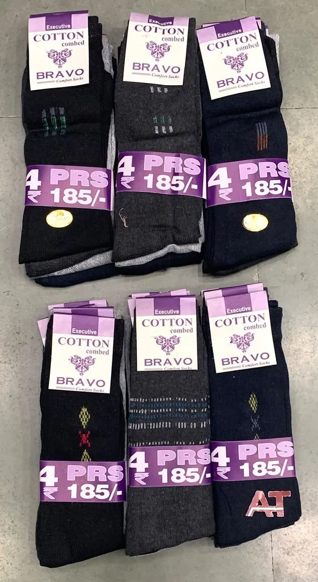 Bravo Gents Full Socks — wholesale gents socks, Apsara Textiles Itwari Nagpur
