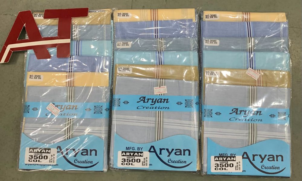 Aryan 3500 Col — wholesale gents rumal 2, Apsara Textiles Itwari Nagpur