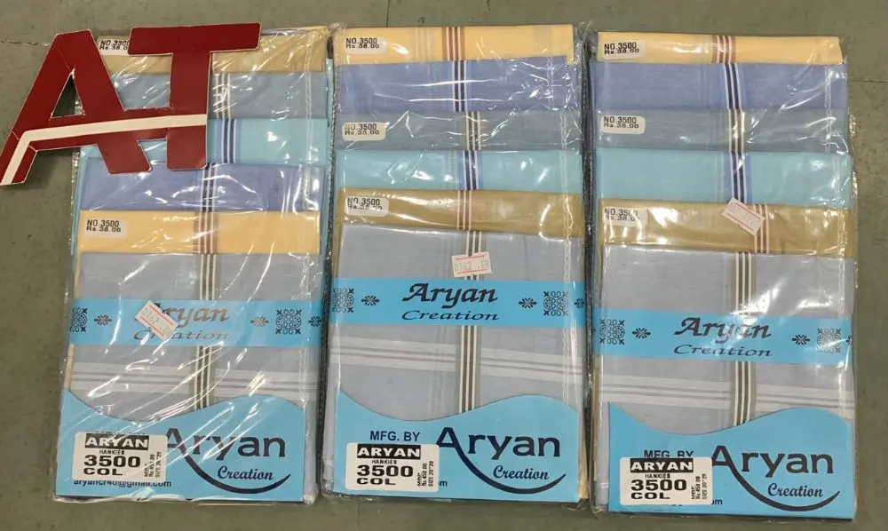 Aryan 3500 Col — wholesale gents rumal 2, Apsara Textiles Itwari Nagpur