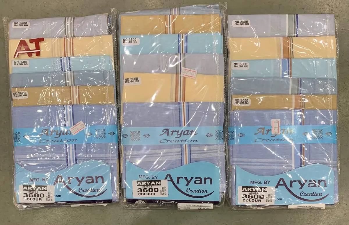 Aryan 3600 Col — wholesale gents rumal 1, Apsara Textiles Itwari Nagpur