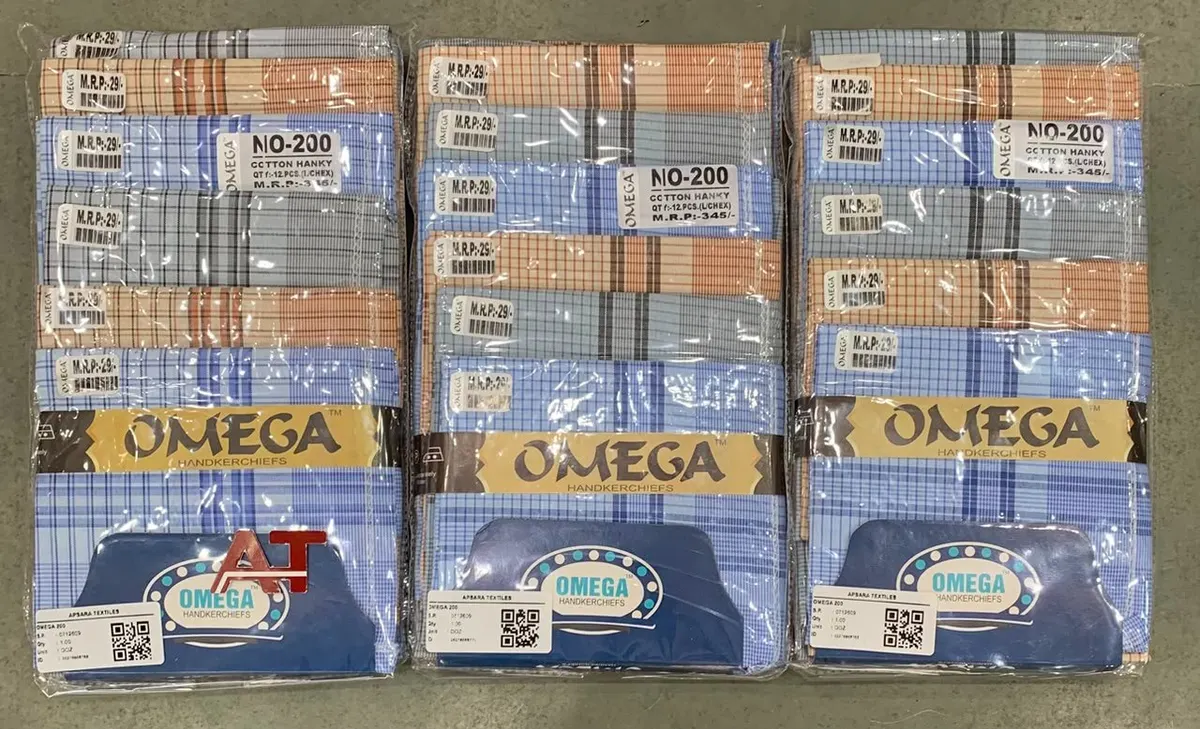 Omega 200 — wholesale gents rumal 2, Apsara Textiles Itwari Nagpur
