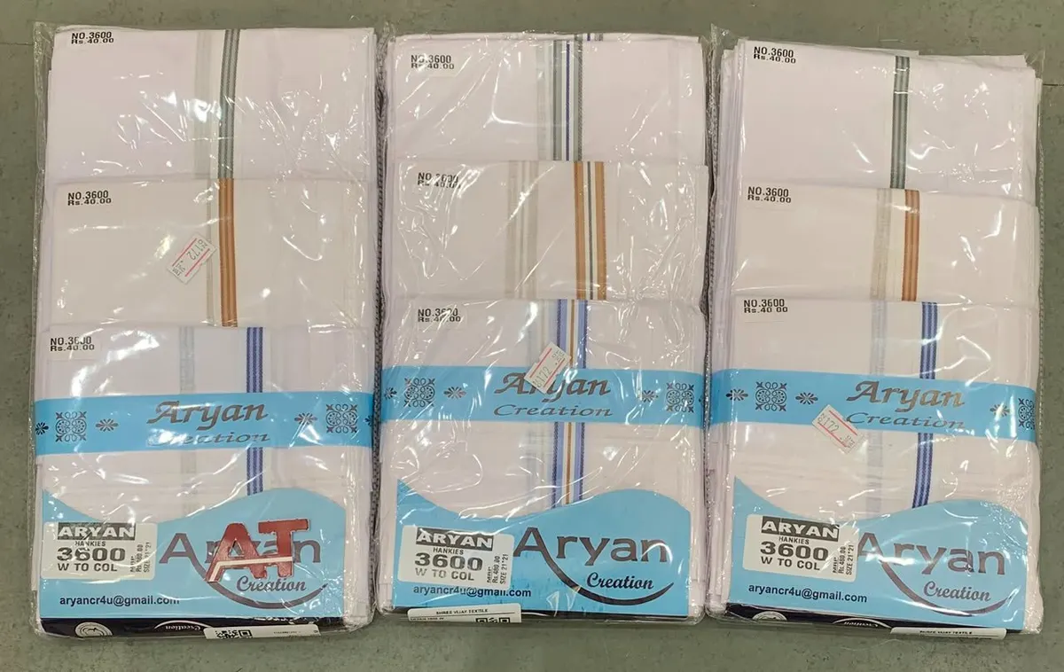 Aryan 3600 W/b — wholesale gents rumal 1, Apsara Textiles Itwari Nagpur