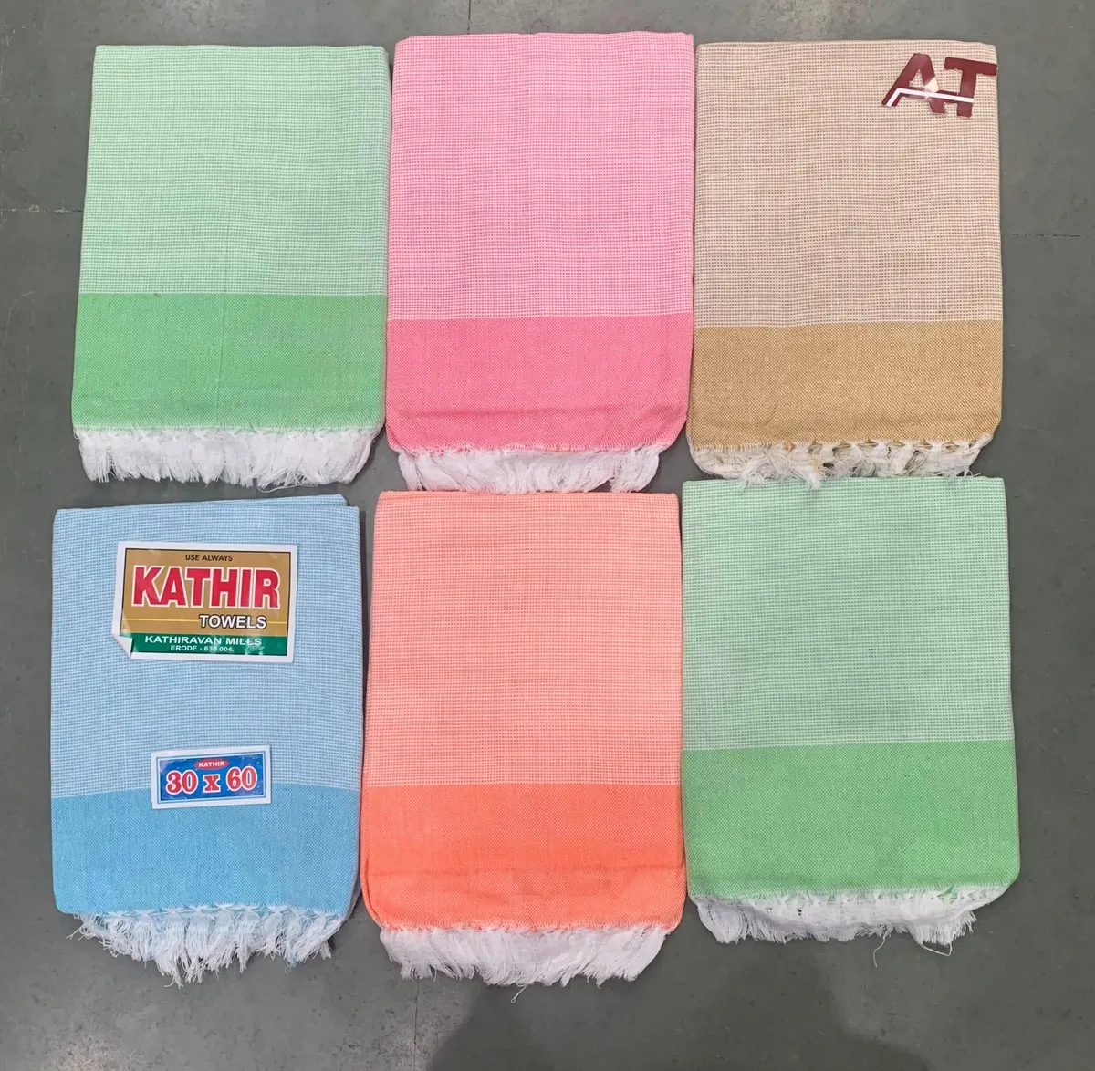 Kathir Jasmin Plain 30X60 — wholesale cotton towels, Apsara Textiles Itwari Nagpur
