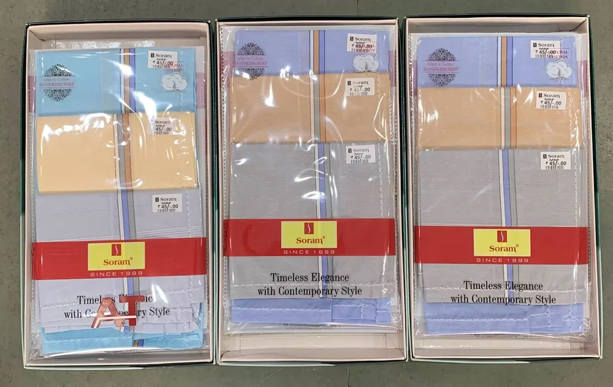 Soram 274 L/b — wholesale gents box rumal, Apsara Textiles Itwari Nagpur