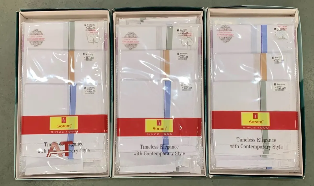 Soram 130 W/b — wholesale gents box rumal, Apsara Textiles Itwari Nagpur
