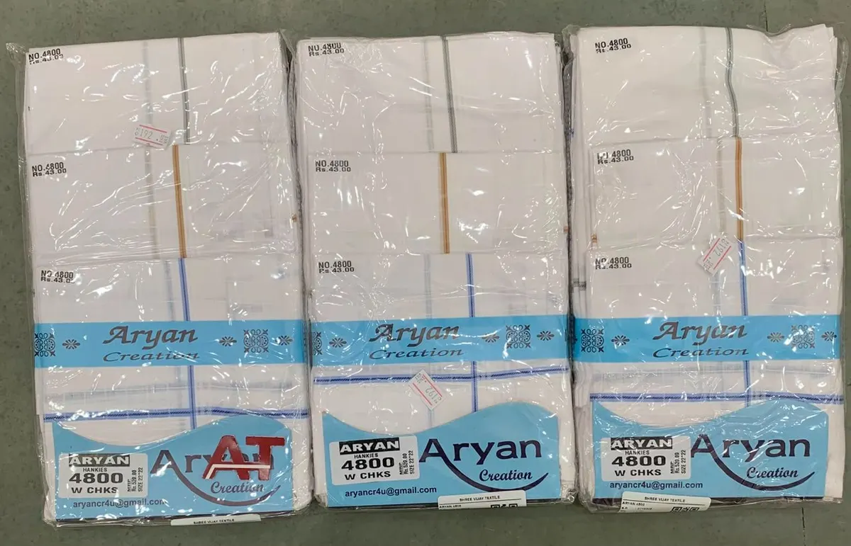 Aryan 4800 W/b — wholesale gents rumal 1, Apsara Textiles Itwari Nagpur