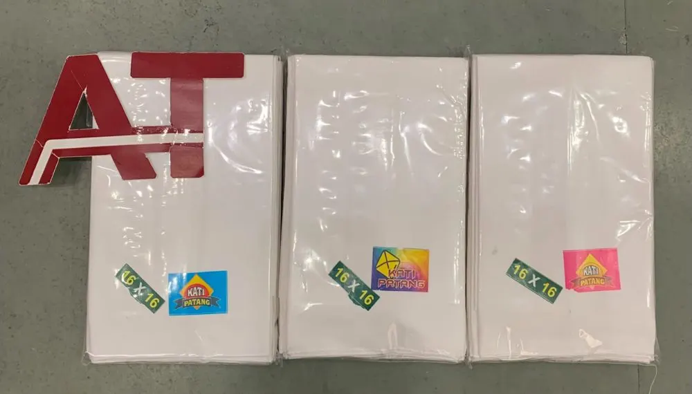 W W 16X16 — wholesale white rumal, Apsara Textiles Itwari Nagpur