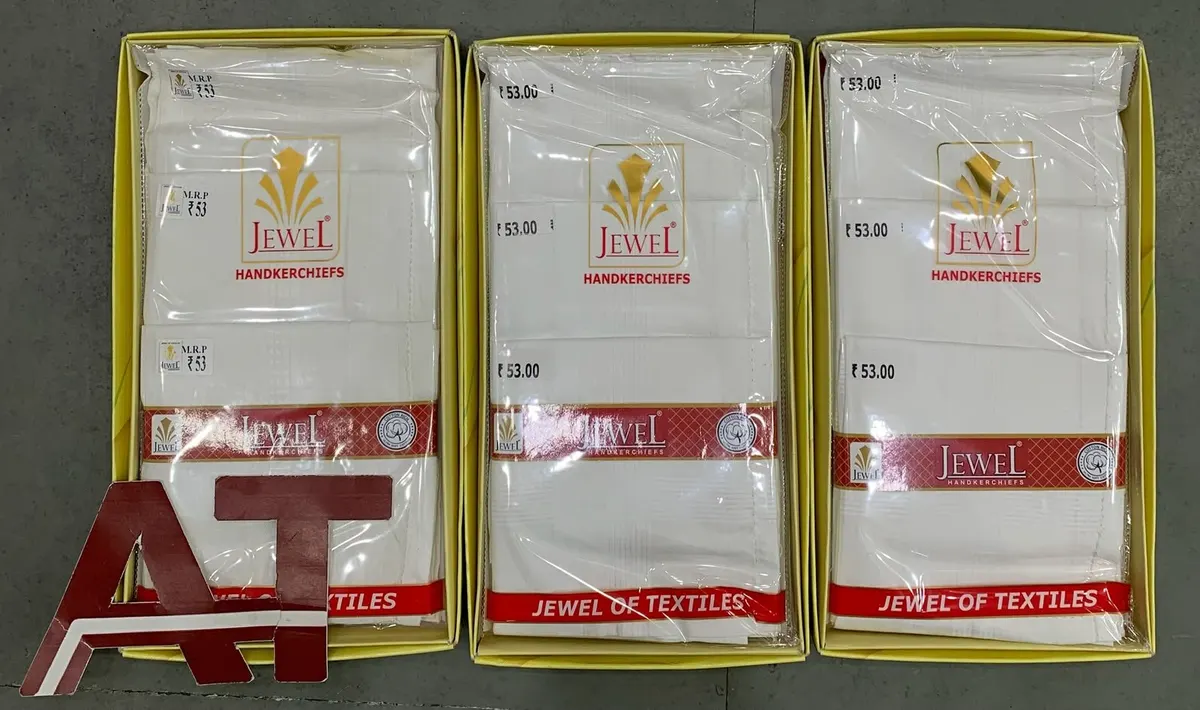 Jewel 1401 — wholesale gents box rumal, Apsara Textiles Itwari Nagpur