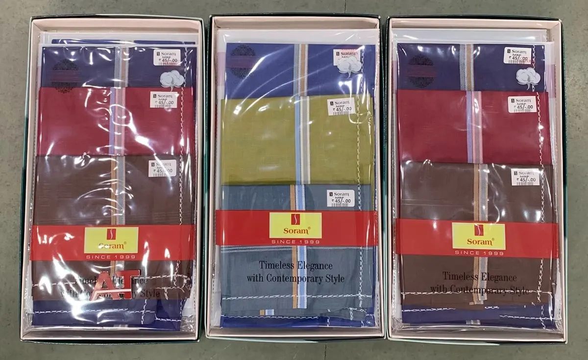 Soram 264 D/b — wholesale gents box rumal, Apsara Textiles Itwari Nagpur