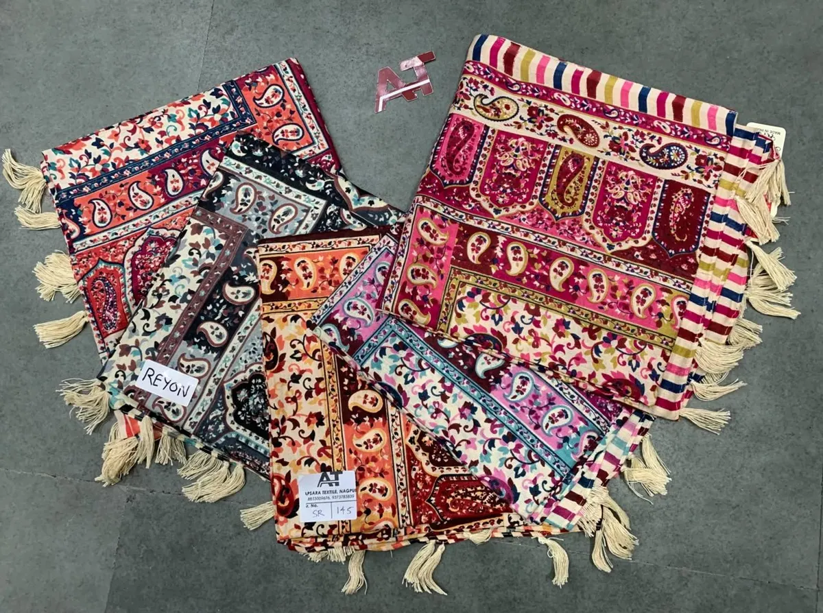 Sharvan Reyon Stole — wholesale, Apsara Textiles Nagpur