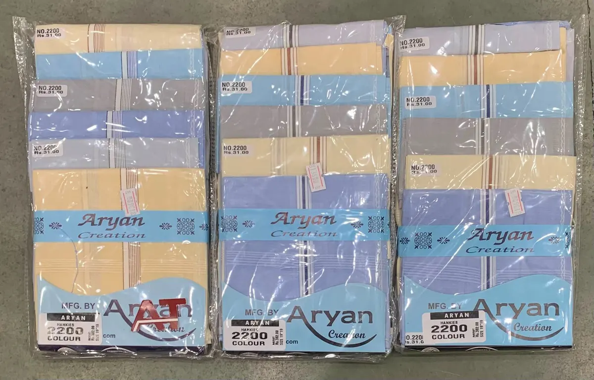 Aryan 2200 Col — wholesale gents rumal 1, Apsara Textiles Itwari Nagpur