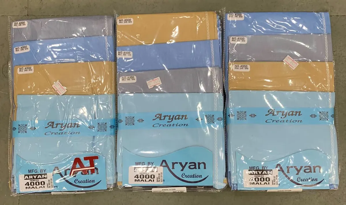 Aryan 4000 Col — wholesale gents rumal 1, Apsara Textiles Itwari Nagpur
