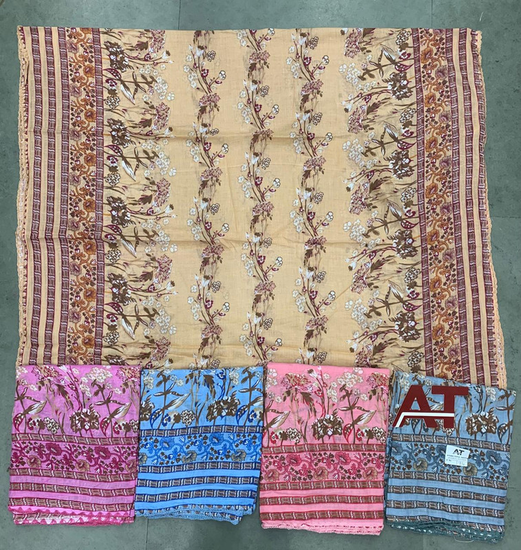 Cotton Dupatta Aahana Fancy — wholesale cotton dupatta, Apsara Textiles Itwari Nagpur