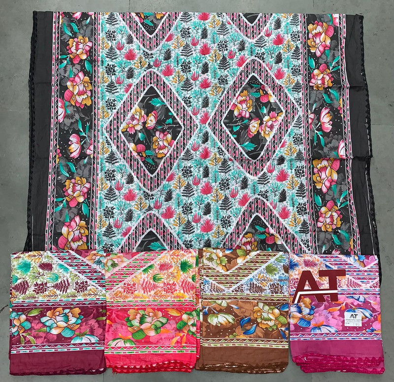 Cotton Dupatta Paridhi Fancy — wholesale cotton dupatta, Apsara Textiles Itwari Nagpur