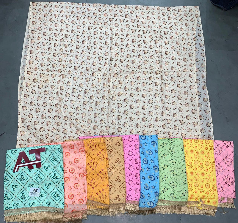 Cotton Dupatta Priyanka Gold — wholesale cotton dupatta, Apsara Textiles Itwari Nagpur