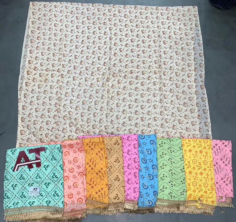 Cotton Dupatta Priyanka Gold — wholesale cotton dupatta, Apsara Textiles Itwari Nagpur