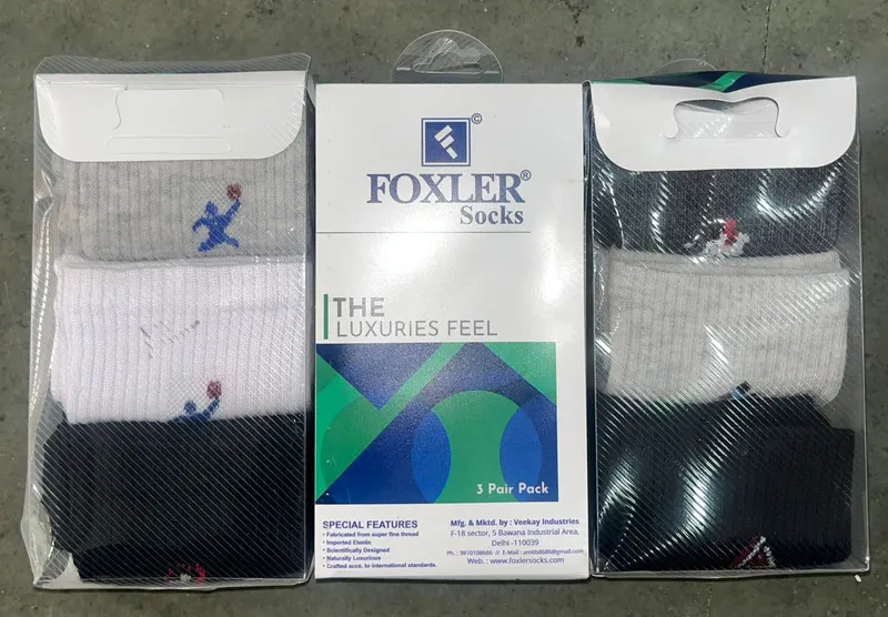 Socks 3 Piece Foxler — wholesale, Apsara Textiles Nagpur