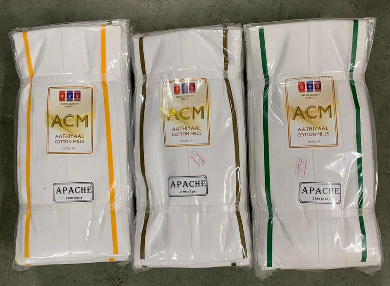 Acm Apache White — wholesale gents gamcha, Apsara Textiles Itwari Nagpur