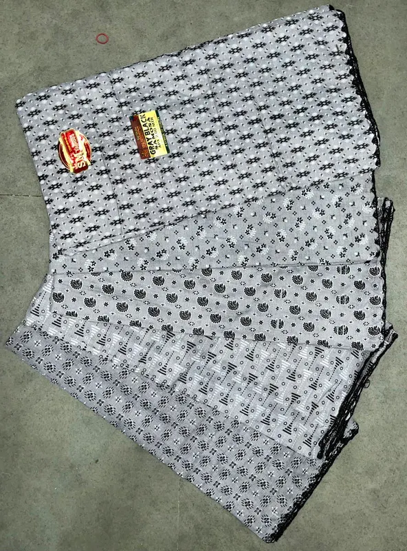 Grey Black Samosa — wholesale cotton dupatta, Apsara Textiles Itwari Nagpur