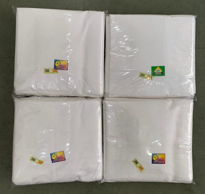 W W 36X36 — wholesale white rumal, Apsara Textiles Itwari Nagpur