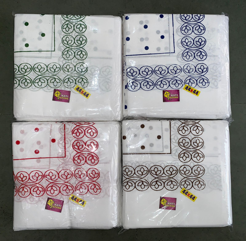 W P 44X44 — wholesale white rumal, Apsara Textiles Itwari Nagpur