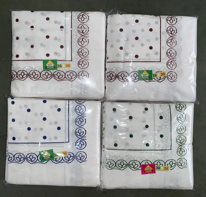 W P 36X36 — wholesale white rumal, Apsara Textiles Itwari Nagpur