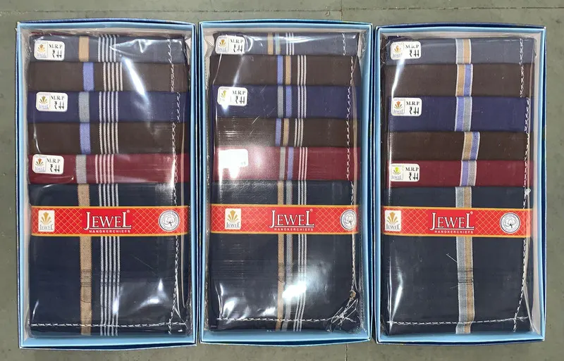 Jewel J63 Dark Col — wholesale gents box rumal, Apsara Textiles Itwari Nagpur