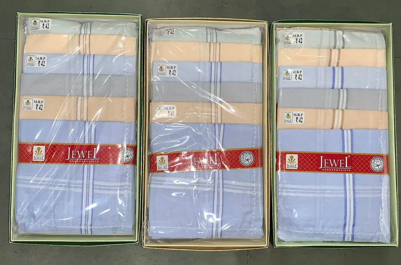 Jewel J63 Col — wholesale gents box rumal, Apsara Textiles Itwari Nagpur