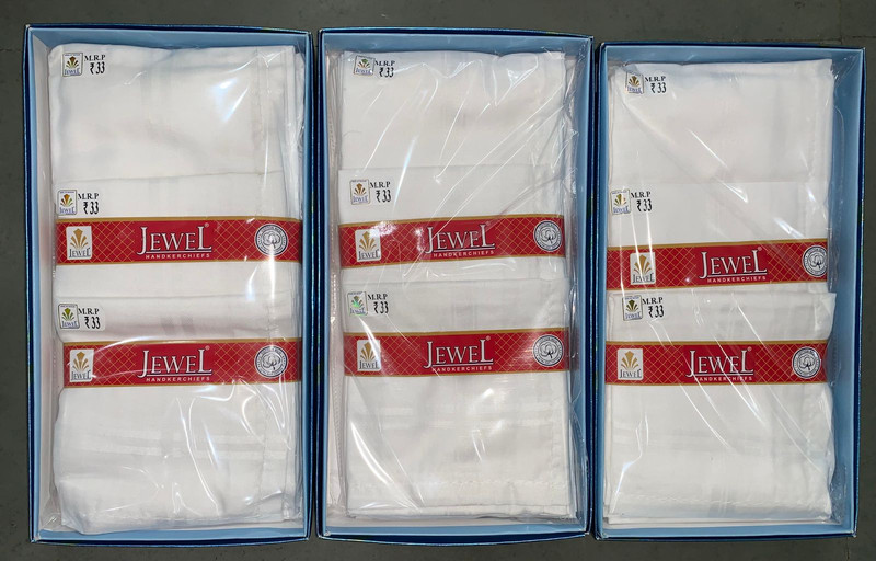 Jewel J54 W/w — wholesale gents box rumal, Apsara Textiles Itwari Nagpur