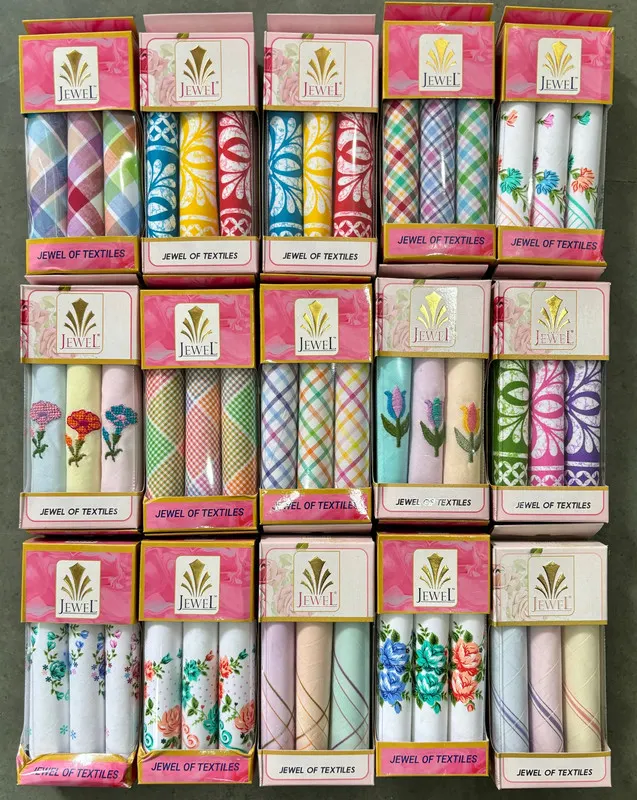 Ladies Rumal 3PC Packing — wholesale textile maal, Apsara Textiles Itwari Nagpur