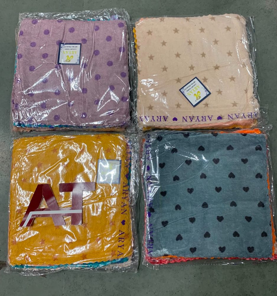 Aryan Polka Cut 11X11 — wholesale napkin 11x11, Apsara Textiles Itwari Nagpur
