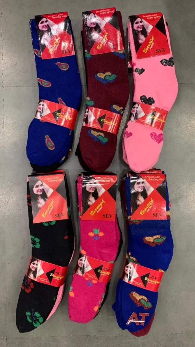 Slv Ad Col Ladies Socks — wholesale, Apsara Textiles Nagpur