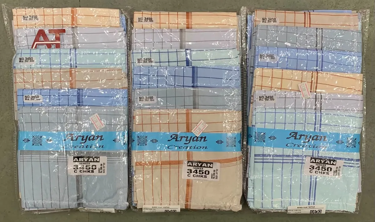 Aryan 3450 Col — wholesale gents rumal 1, Apsara Textiles Itwari Nagpur