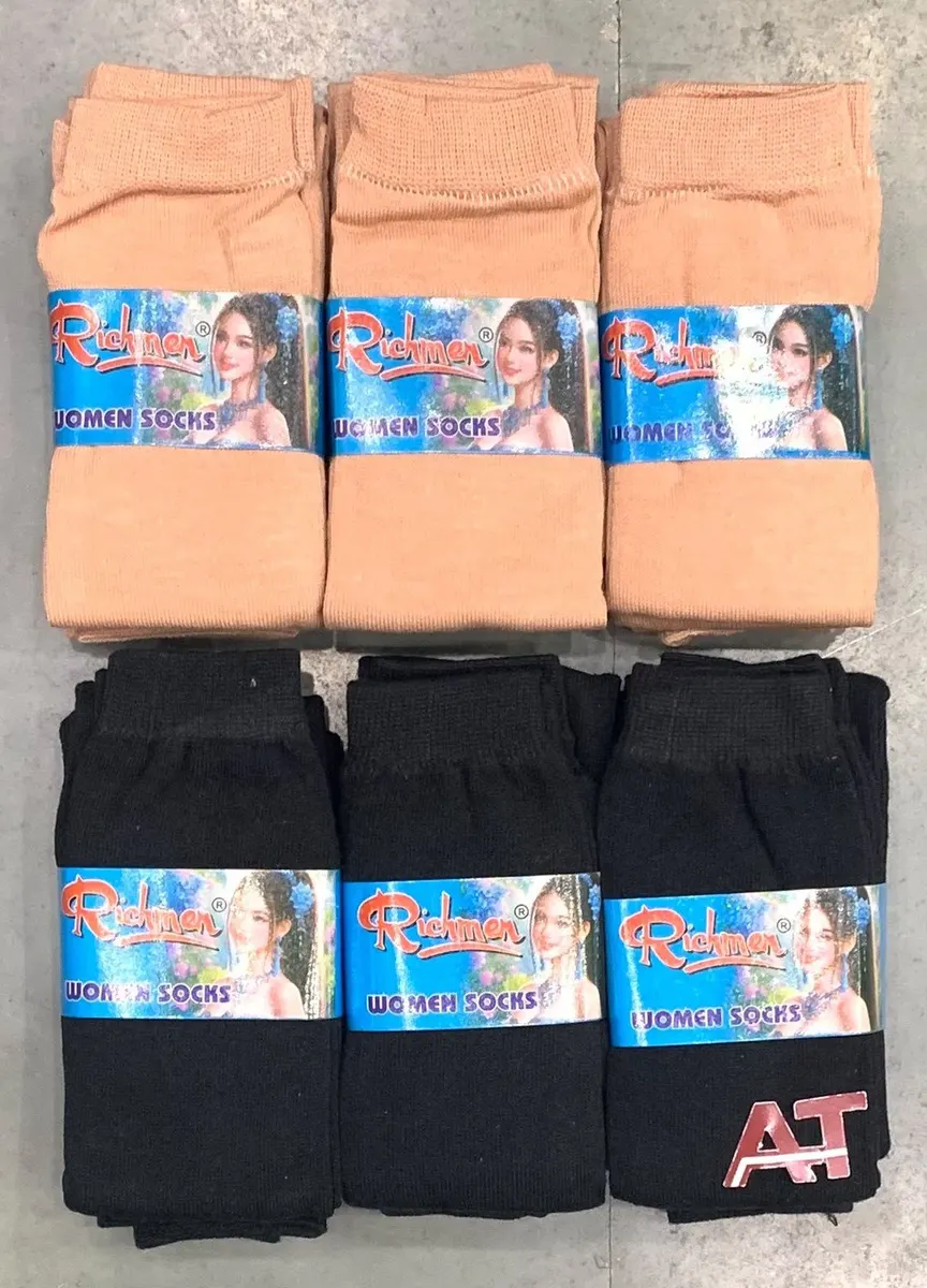 Richman Black/skin Ladies Socks — wholesale, Apsara Textiles Nagpur