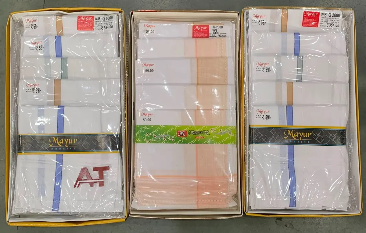 Hankies 2000 — wholesale gents box rumal, Apsara Textiles Itwari Nagpur