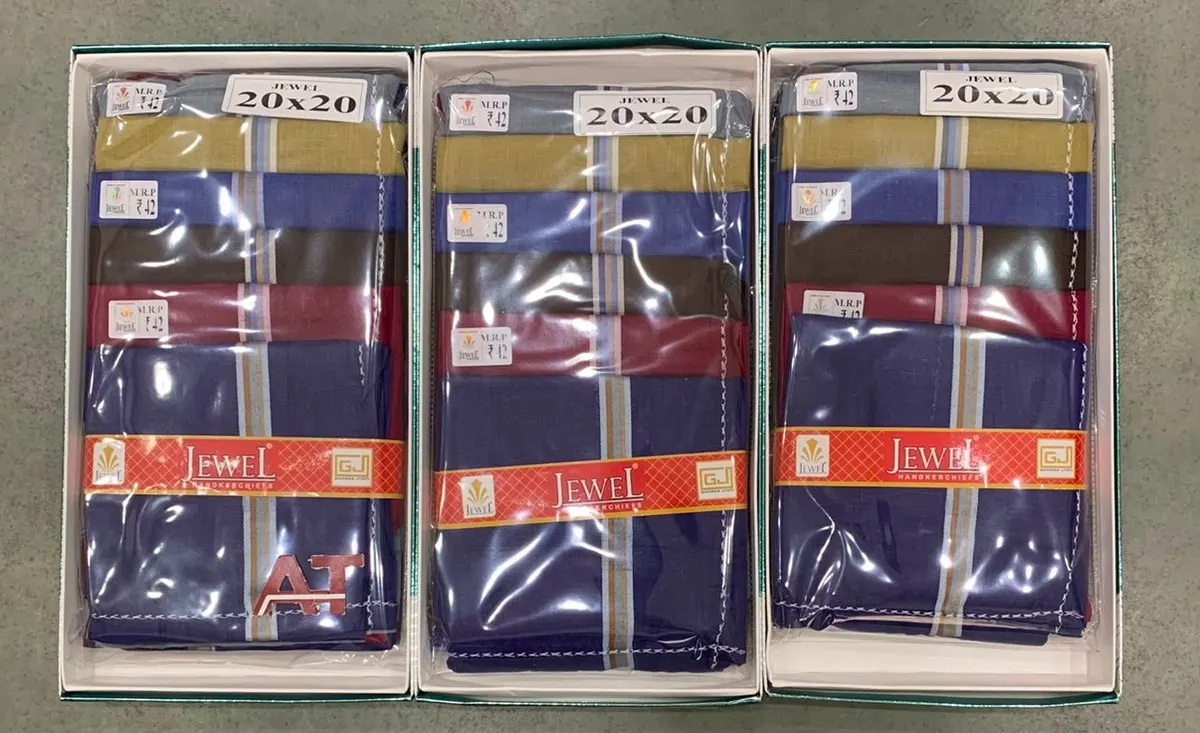 Jewel J60 D/b — wholesale gents box rumal, Apsara Textiles Itwari Nagpur