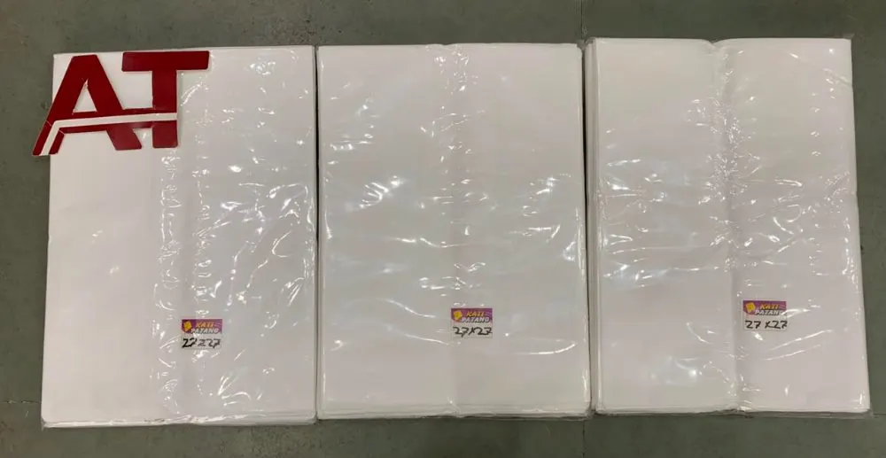 W W 27X27 — wholesale white rumal, Apsara Textiles Itwari Nagpur