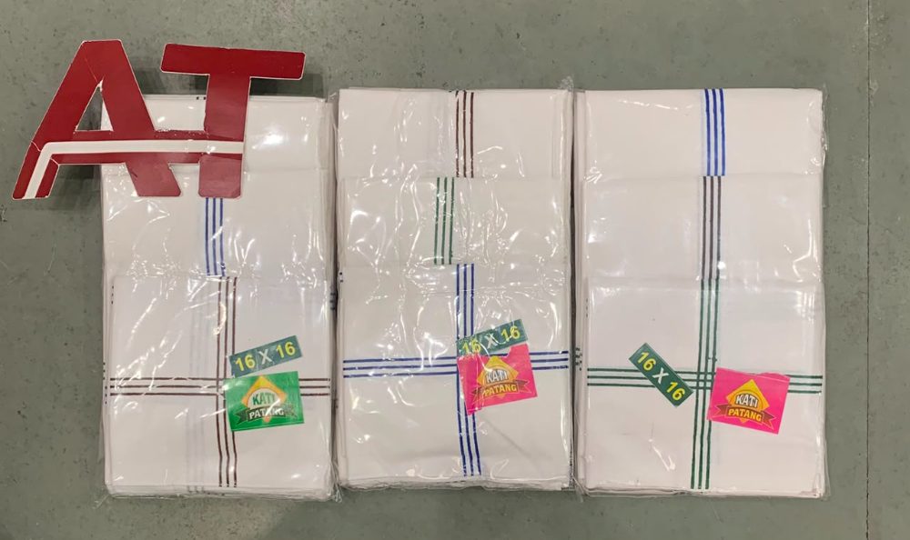 B P 16X16 — wholesale white rumal, Apsara Textiles Itwari Nagpur