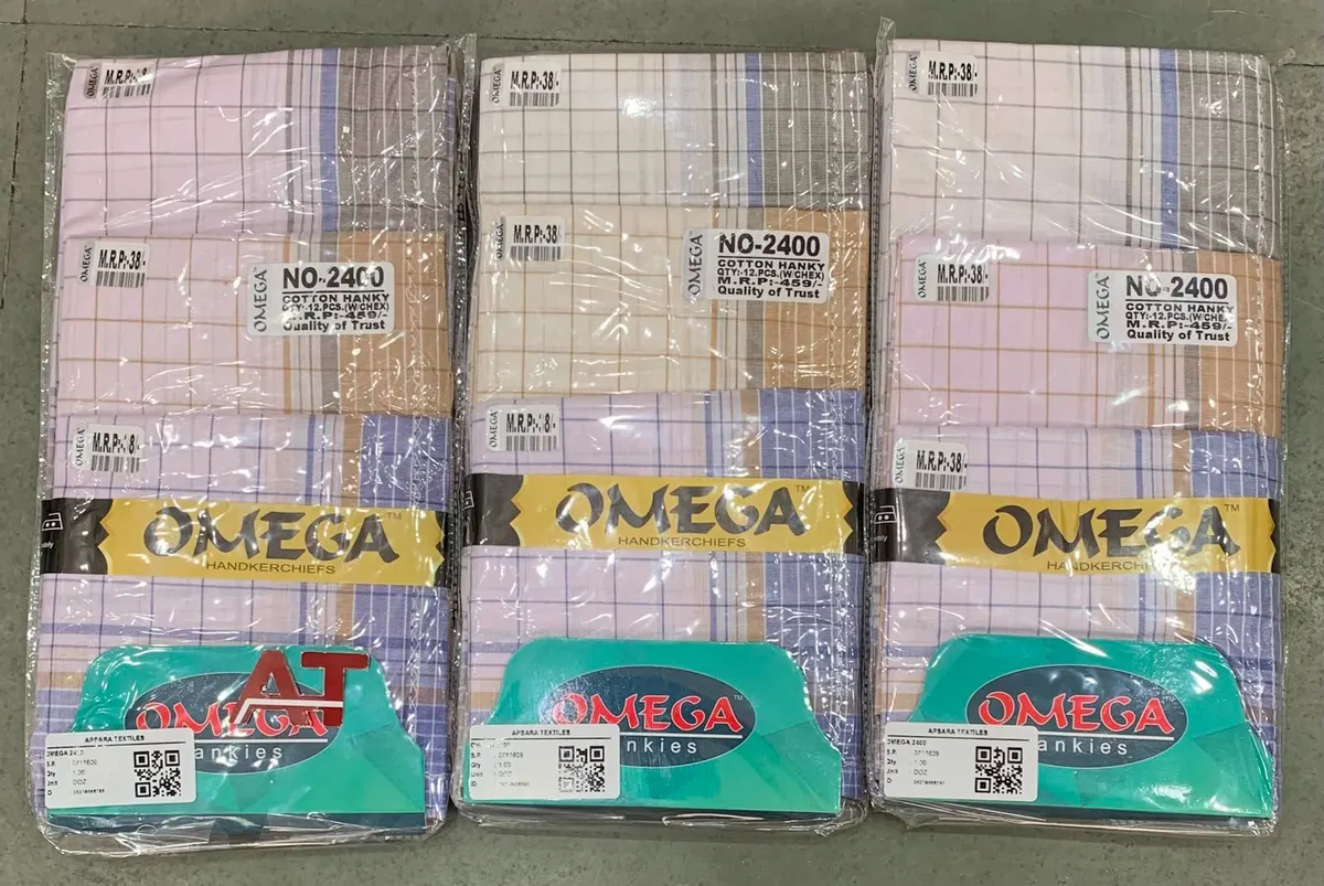 Omega 2400 — wholesale gents rumal 2, Apsara Textiles Itwari Nagpur