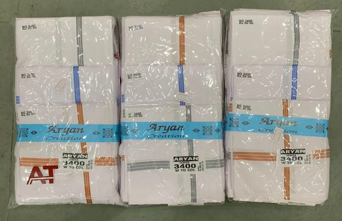 Aryan 3400 W/b — wholesale gents rumal 1, Apsara Textiles Itwari Nagpur