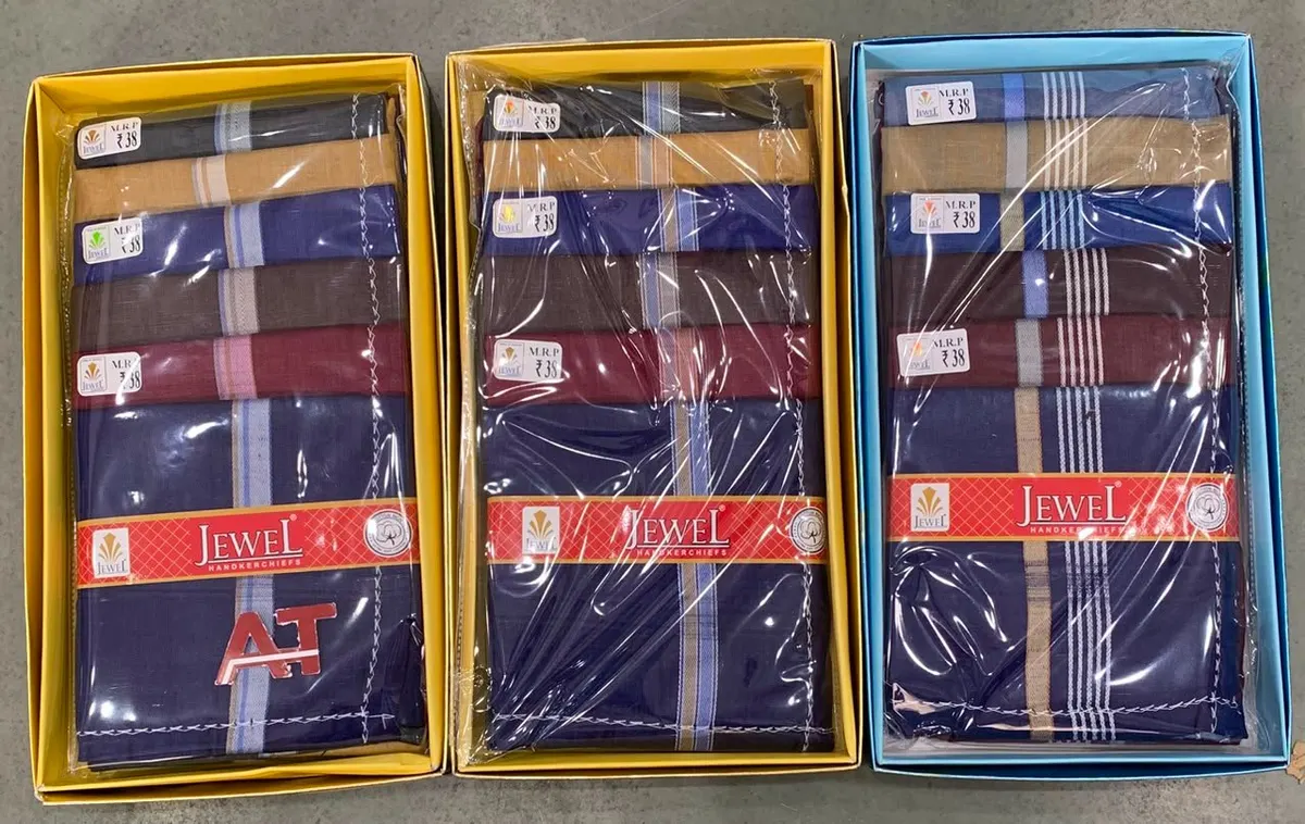 Jewel J54 D/b — wholesale gents box rumal, Apsara Textiles Itwari Nagpur
