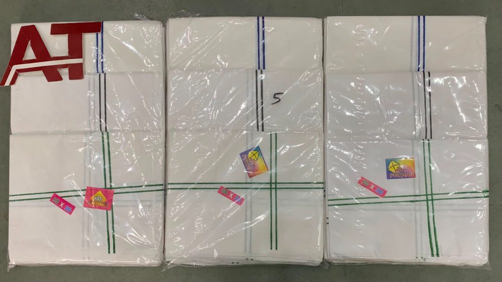 B P 30X30 — wholesale white rumal, Apsara Textiles Itwari Nagpur