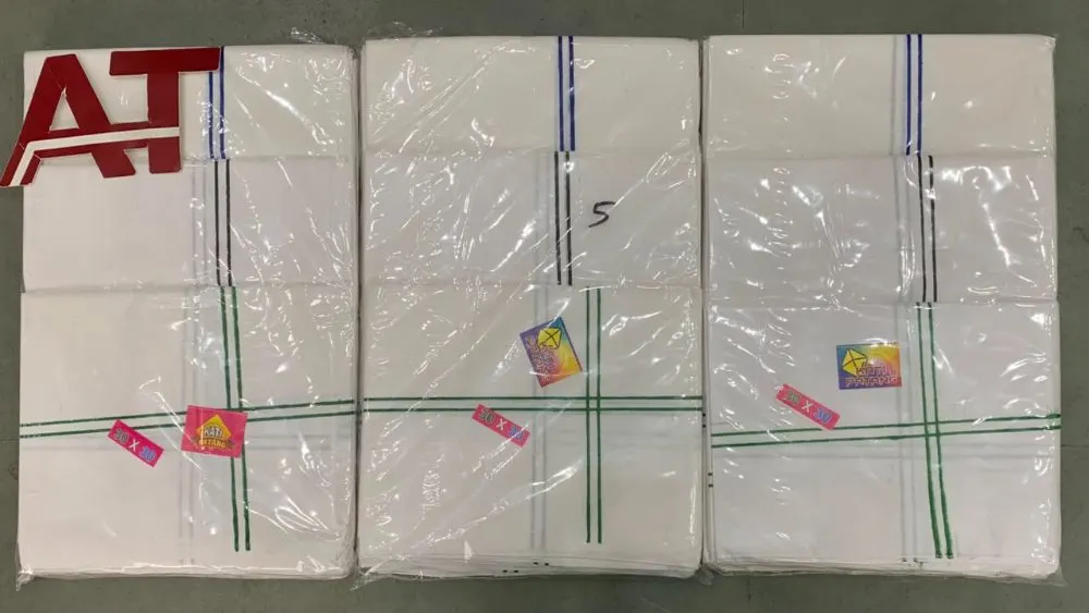 B P 30X30 — wholesale white rumal, Apsara Textiles Itwari Nagpur