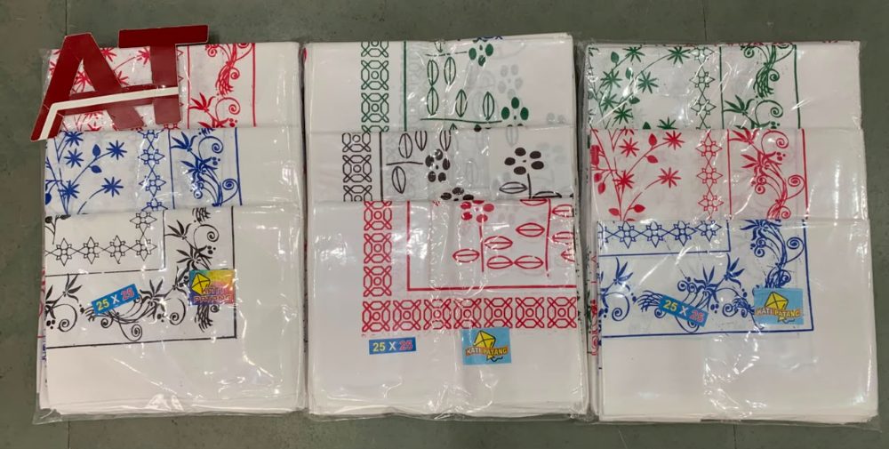 W P 25X25 — wholesale white rumal, Apsara Textiles Itwari Nagpur