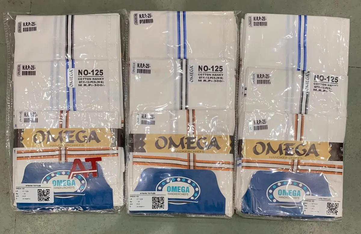 Omega 125 — wholesale gents rumal 2, Apsara Textiles Itwari Nagpur